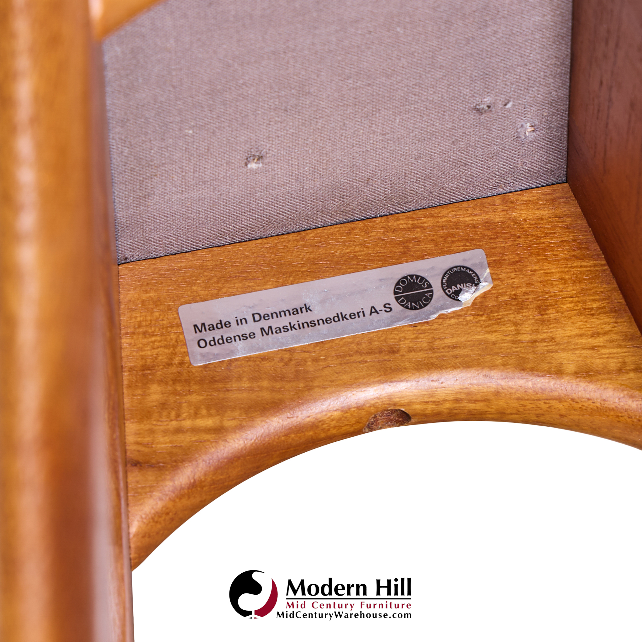 Erik Buch Mid Century Danish Teak Bar Stools - Pair