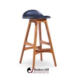 Erik Buch Mid Century Danish Teak Bar Stools - Pair