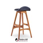 Erik Buch Mid Century Danish Teak Bar Stools - Pair