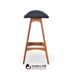 Erik Buch Mid Century Danish Teak Bar Stools - Pair