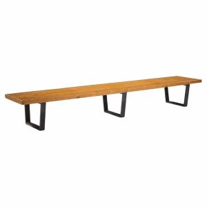 George Nelson for Herman Miller Mid Century Long Slat Bench