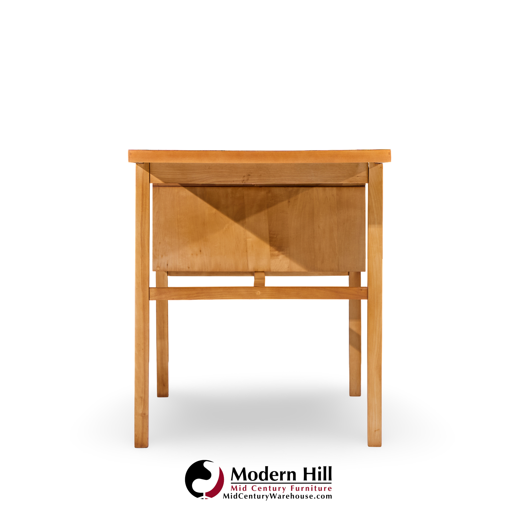 Glenn of California Mid Century Walnut and White Formica Desk