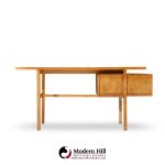 Glenn of California Mid Century Walnut and White Formica Desk