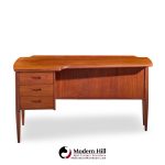 Göran Strand Mid Century Swedish Teak Boomerang Desk | Mid Century Modern Furniture - Mid Century Furniture Chicago Göran Strand Mid Century Swedish Teak Boomerang Desk
