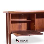 Göran Strand Mid Century Swedish Teak Boomerang Desk | Mid Century Modern Furniture - Mid Century Furniture Chicago Göran Strand Mid Century Swedish Teak Boomerang Desk