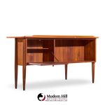 Göran Strand Mid Century Swedish Teak Boomerang Desk | Mid Century Modern Furniture - Mid Century Furniture Chicago Göran Strand Mid Century Swedish Teak Boomerang Desk