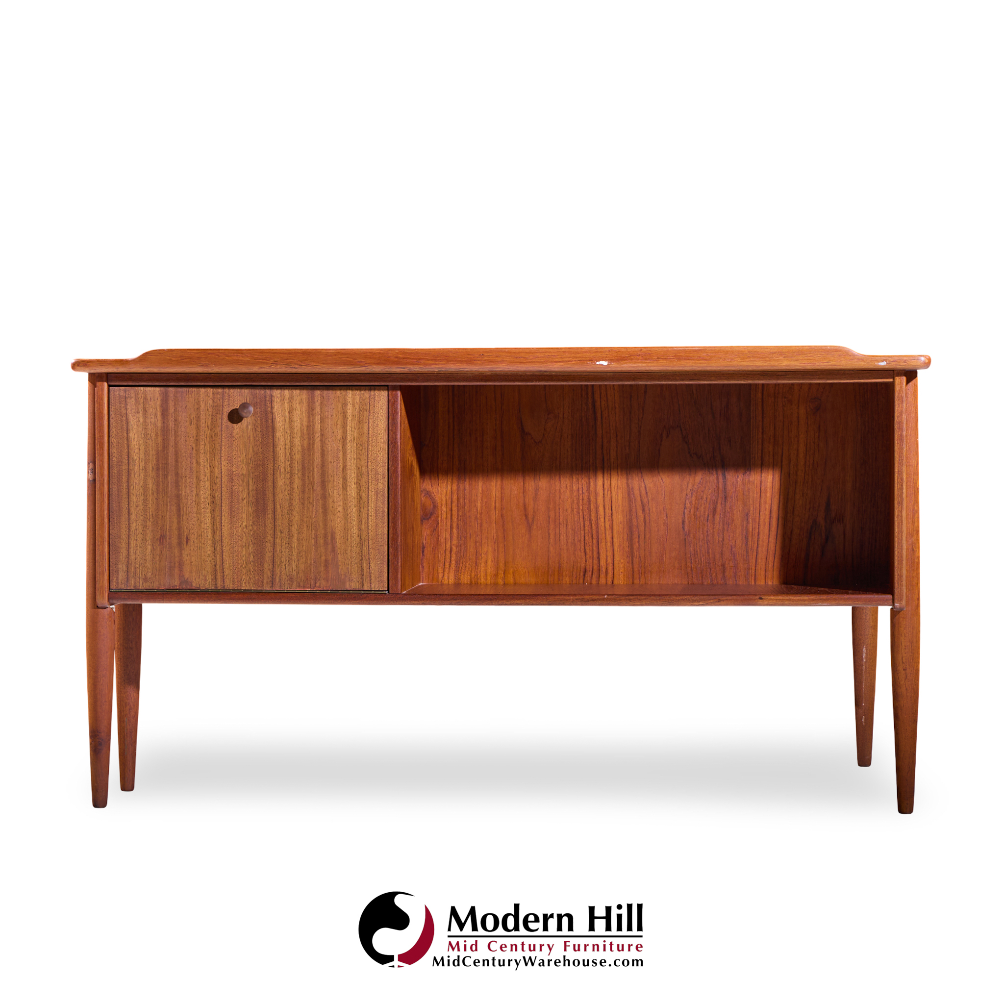 Göran Strand Mid Century Swedish Teak Boomerang Desk