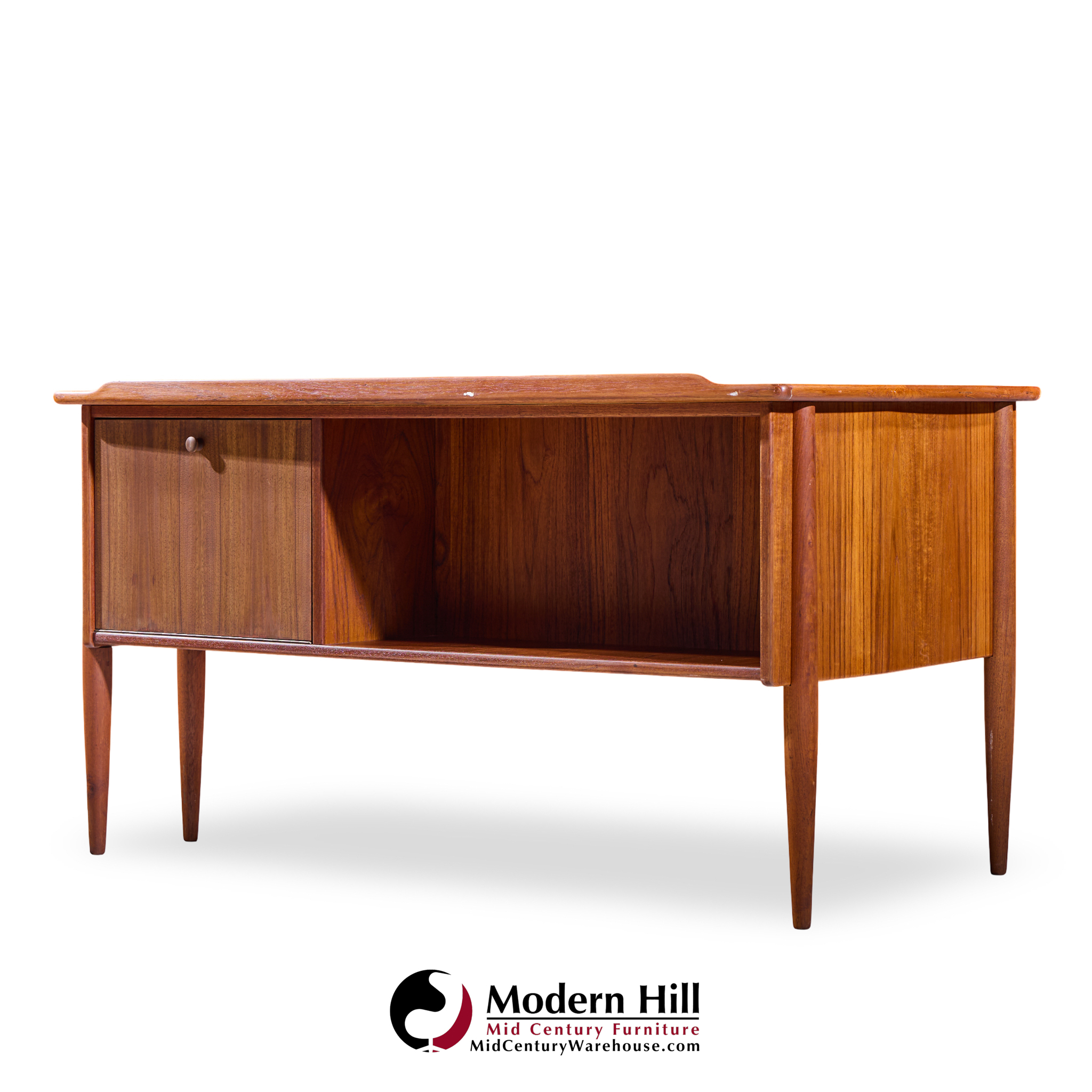 Göran Strand Mid Century Swedish Teak Boomerang Desk