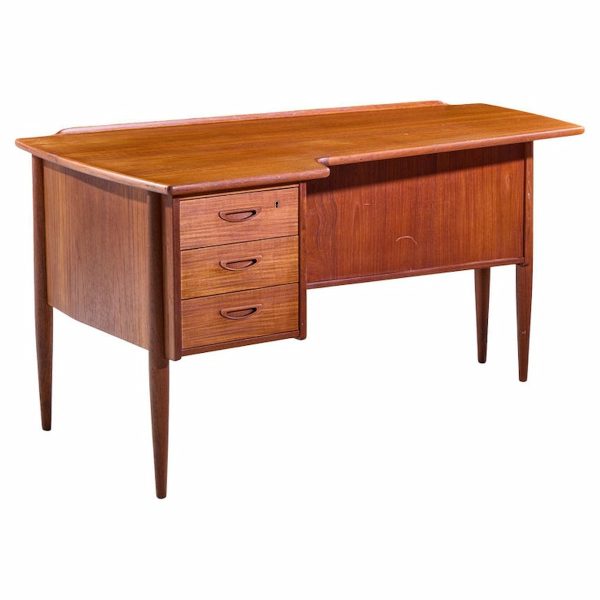 Göran Strand Mid Century Swedish Teak Boomerang Desk