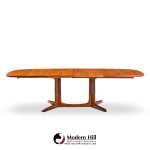 Gudme Møbelfabrik Mid Century Danish Teak Expanding Dining Table with 2 Leaves