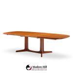 Gudme Møbelfabrik Mid Century Danish Teak Expanding Dining Table with 2 Leaves