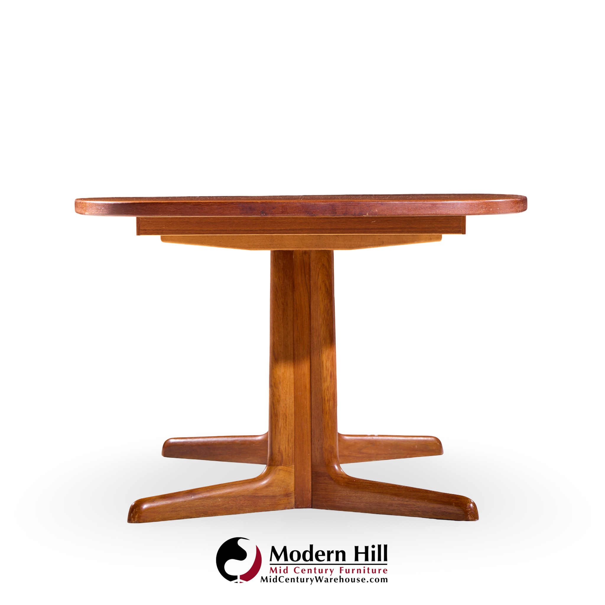 Gudme Møbelfabrik Mid Century Danish Teak Expanding Dining Table with 2 Leaves