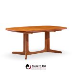 Gudme Møbelfabrik Mid Century Danish Teak Expanding Dining Table with 2 Leaves
