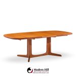 Gudme Møbelfabrik Mid Century Danish Teak Expanding Dining Table with 2 Leaves