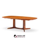 Gudme Møbelfabrik Mid Century Danish Teak Expanding Dining Table with 2 Leaves