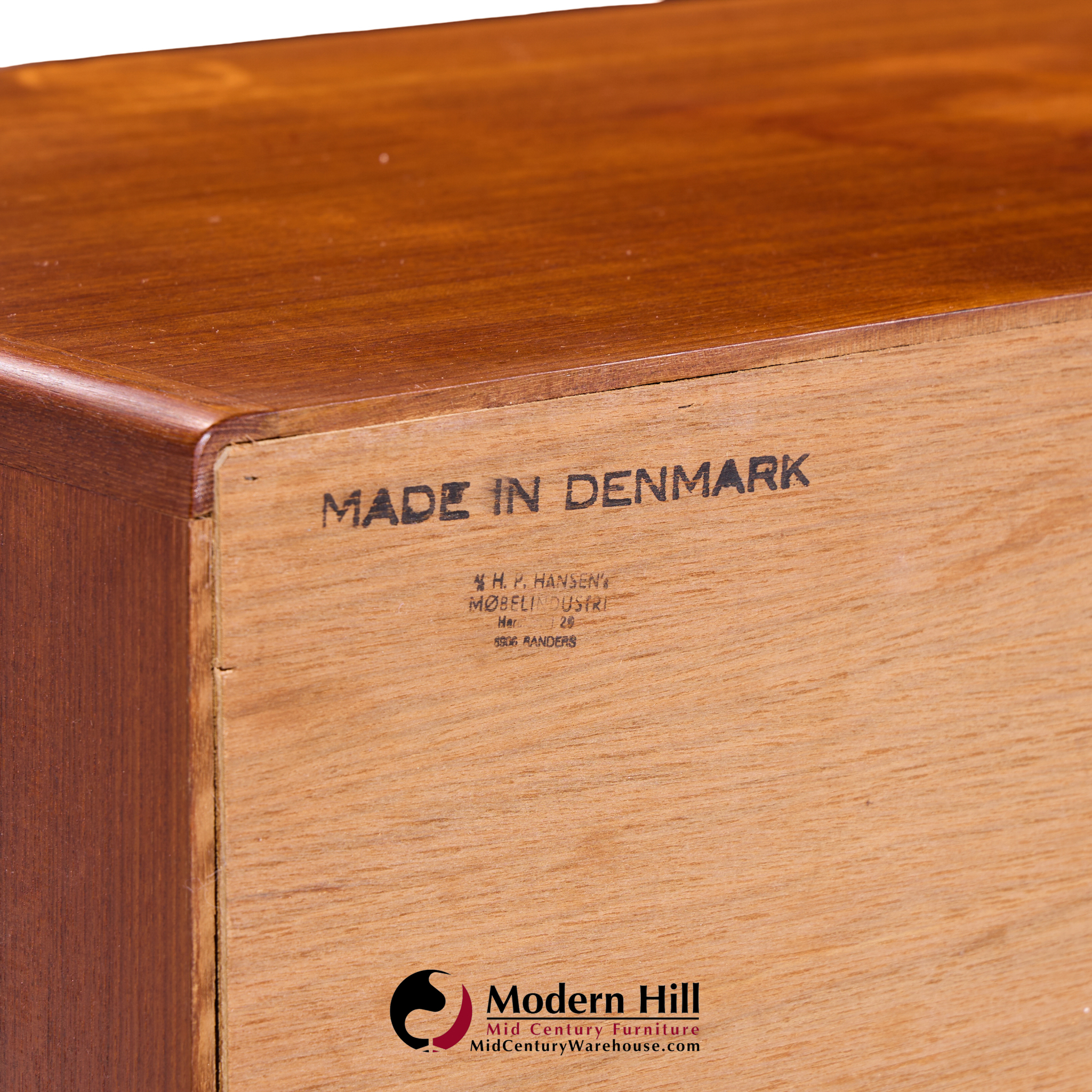 HP Hansen Mid Century Danish Teak Credenza | Mid Century Modern