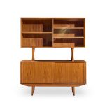 Hp Hansen Style Mid Century Danish Teak Credenza and Hutch