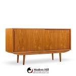 Hp Hansen Style Mid Century Danish Teak Credenza and Hutch