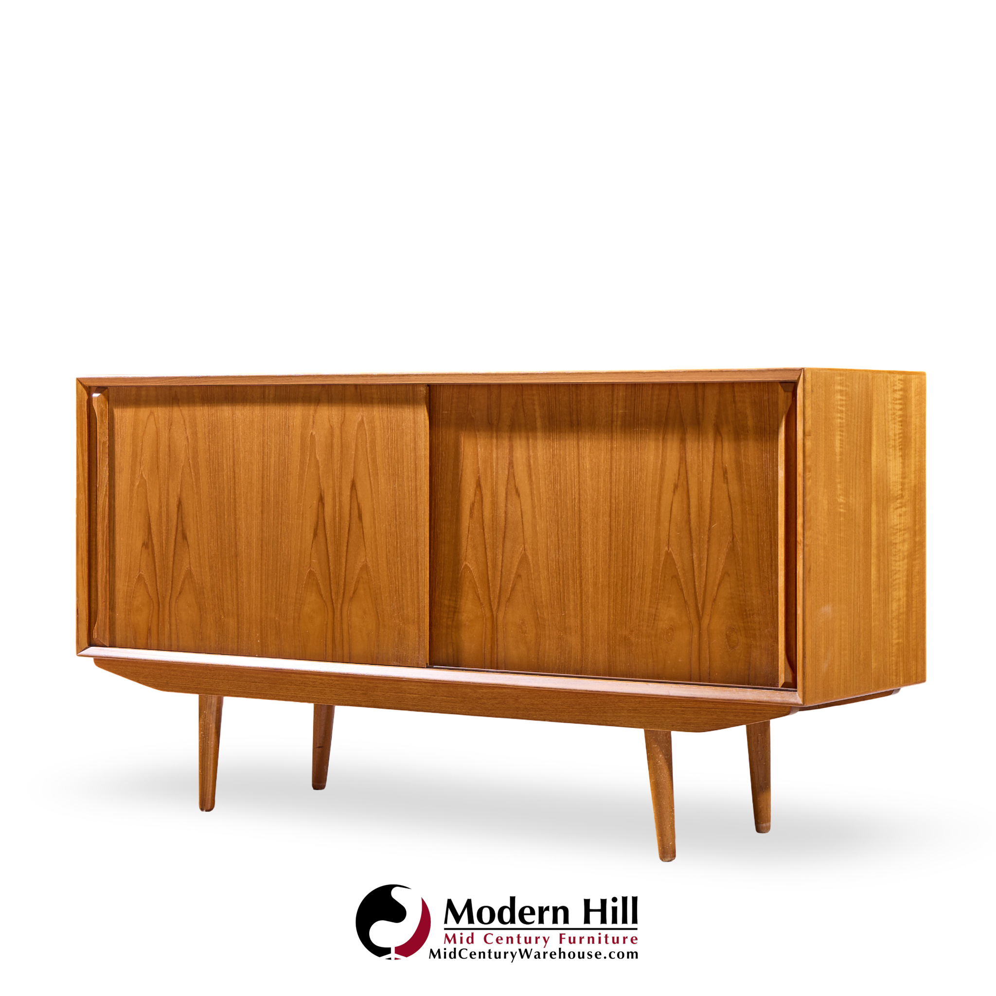 Hp Hansen Style Mid Century Danish Teak Credenza and Hutch