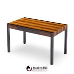 Harvey Probber Mid Century Rosewood and Ebonized Mahogany Writing Desk