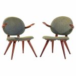 Ilmari Tapiovaara Style Mid Century Dutch Lounge Chairs
