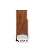 Kent Coffey Perspecta Mid Century Walnut and Rosewood 5 Drawer Highboy Dresser