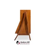 Kipp Stewart for Drexel Declaration Mid Century Walnut Bookcase Shelf