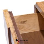 Lane Staccato Brutalist Mid Century Walnut Lowboy Dresser