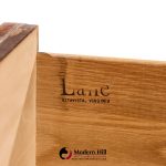 Lane Staccato Brutalist Mid Century Walnut Lowboy Dresser