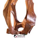 Luis Potosi Ecuadorian Modernist Abstract Carved Wood Sculpture