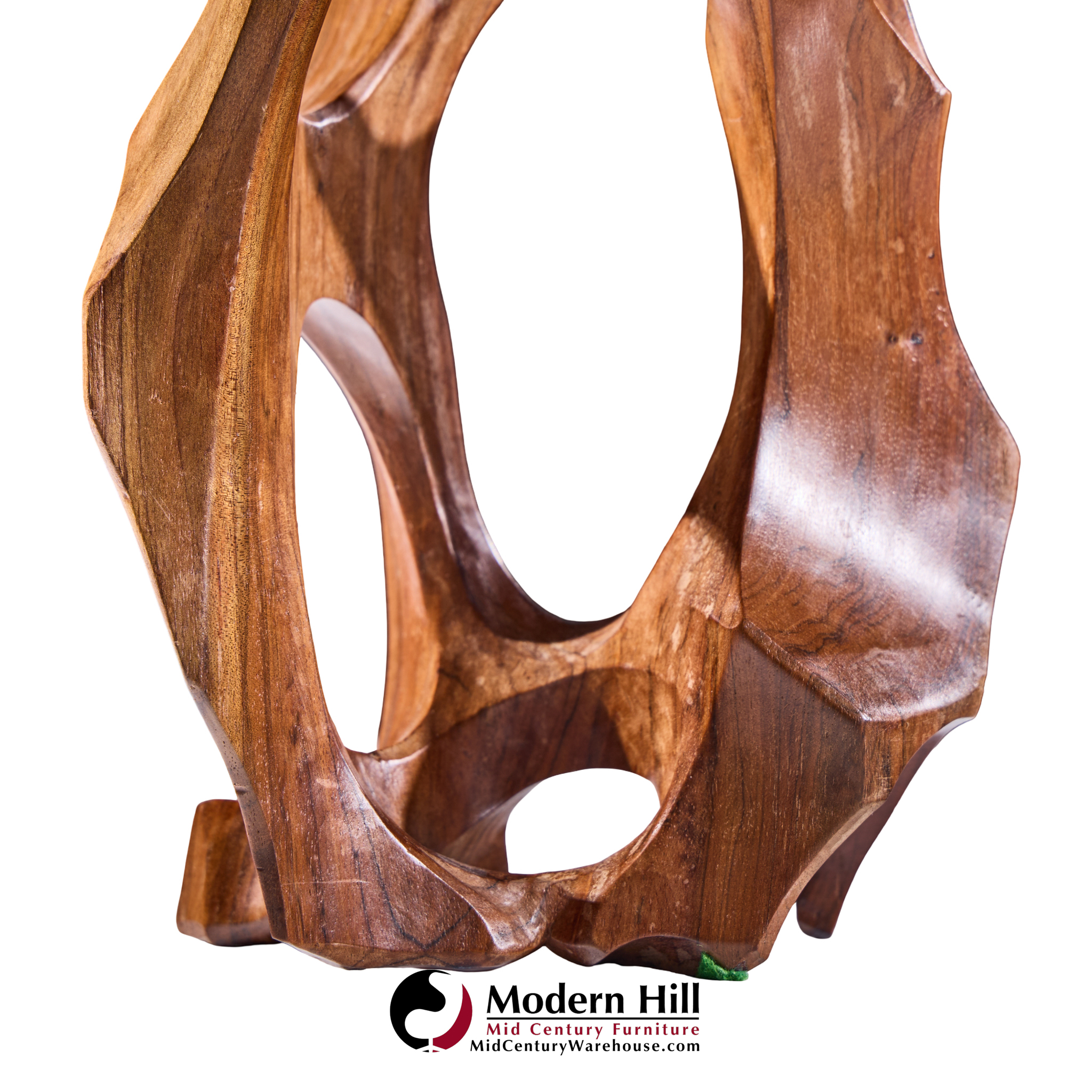 Luis Potosi Ecuadorian Modernist Abstract Carved Wood Sculpture