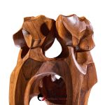 Luis Potosi Ecuadorian Modernist Abstract Carved Wood Sculpture