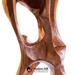 Luis Potosi Ecuadorian Modernist Abstract Carved Wood Sculpture