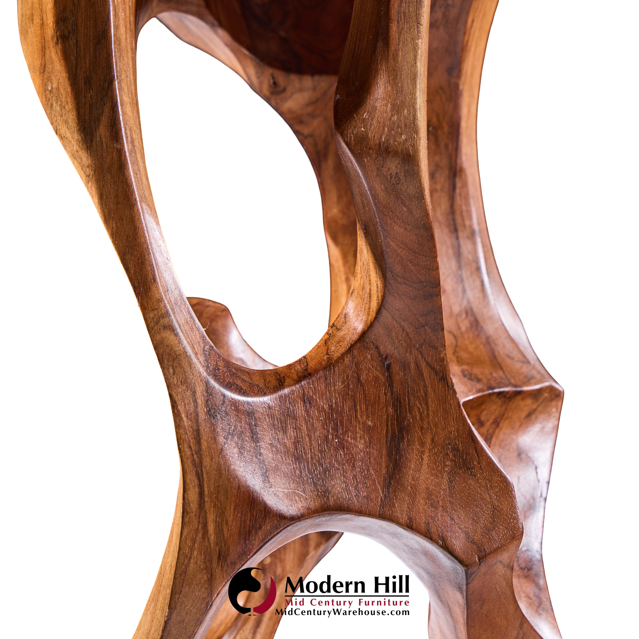 Luis Potosi Ecuadorian Modernist Abstract Carved Wood Sculpture