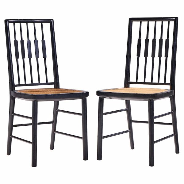 Michael Taylor for Baker Mid Century Dining Chairs - Pair