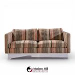 Milo Baughman for Thayer Coggin Chrome Settee Loveseat Sofa