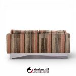 Milo Baughman for Thayer Coggin Chrome Settee Loveseat Sofa