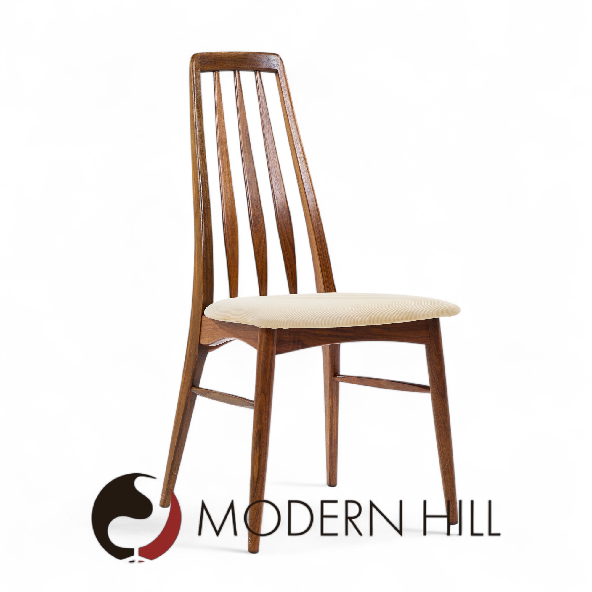 Niels Koefoed Eva Mid Century Danish Rosewood Dining Chairs - Set of 8