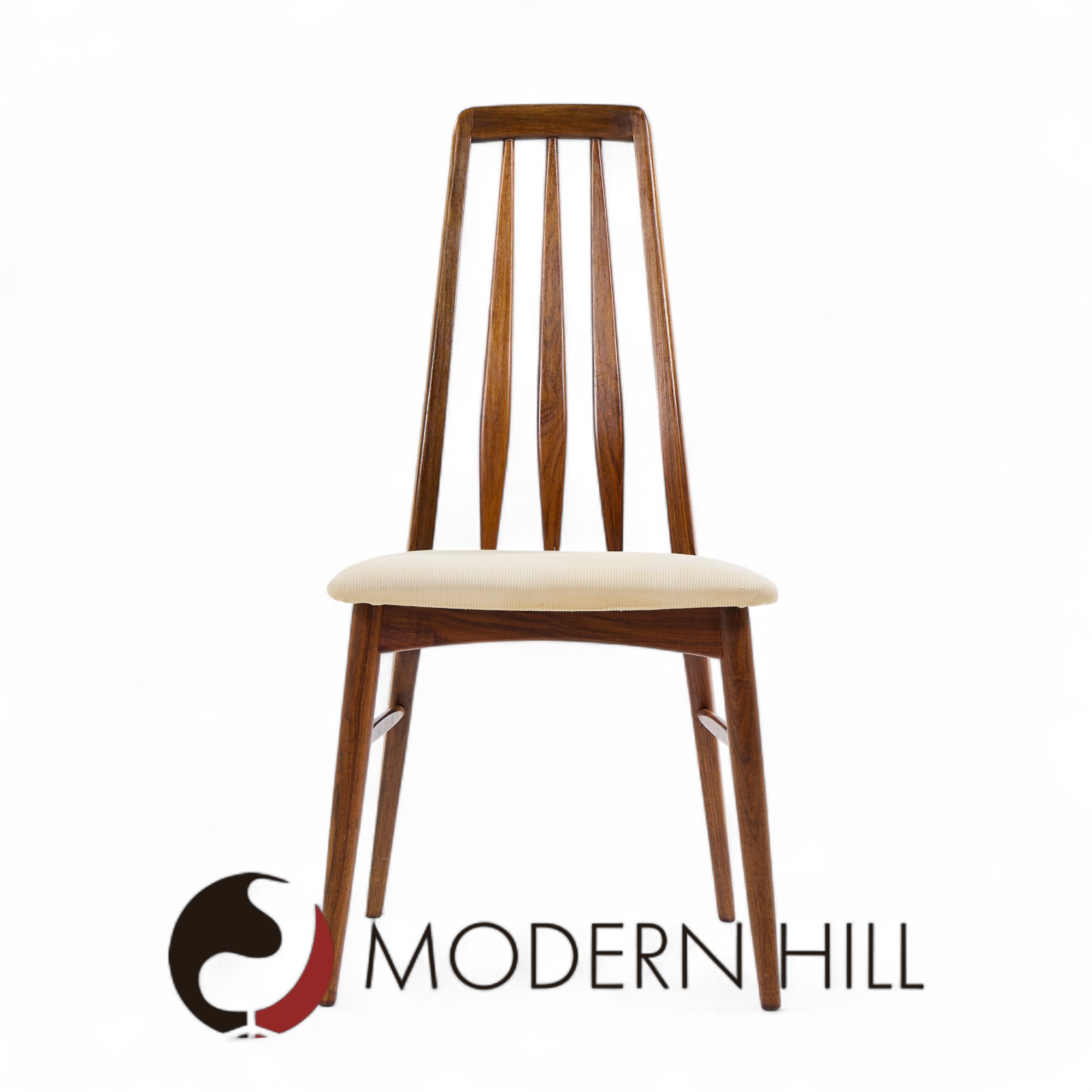 Niels Koefoed Eva Mid Century Danish Rosewood Dining Chairs - Set of 8