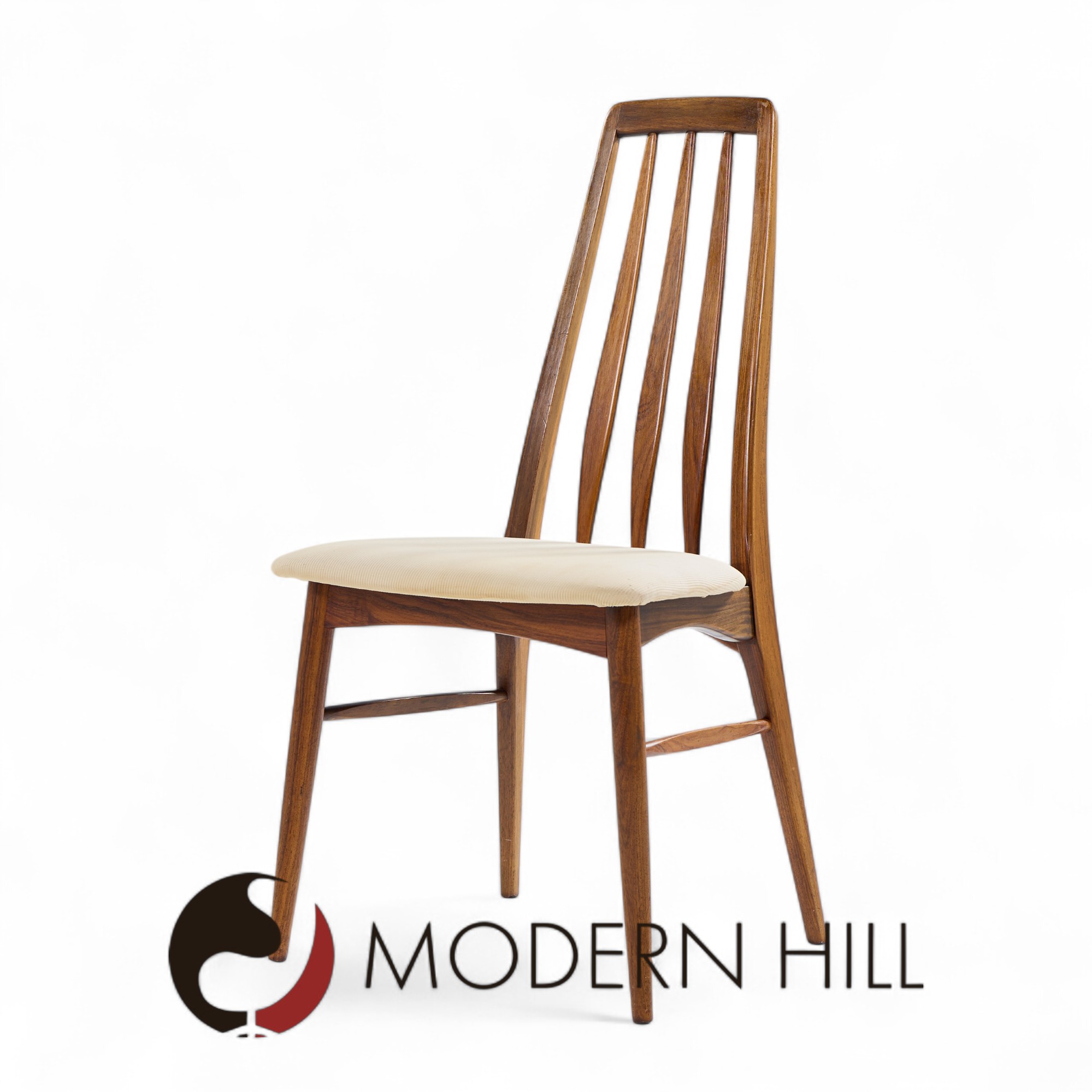 Niels Koefoed Eva Mid Century Danish Rosewood Dining Chairs - Set of 8