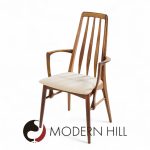 Niels Koefoed Eva Mid Century Danish Rosewood Dining Chairs - Set of 8
