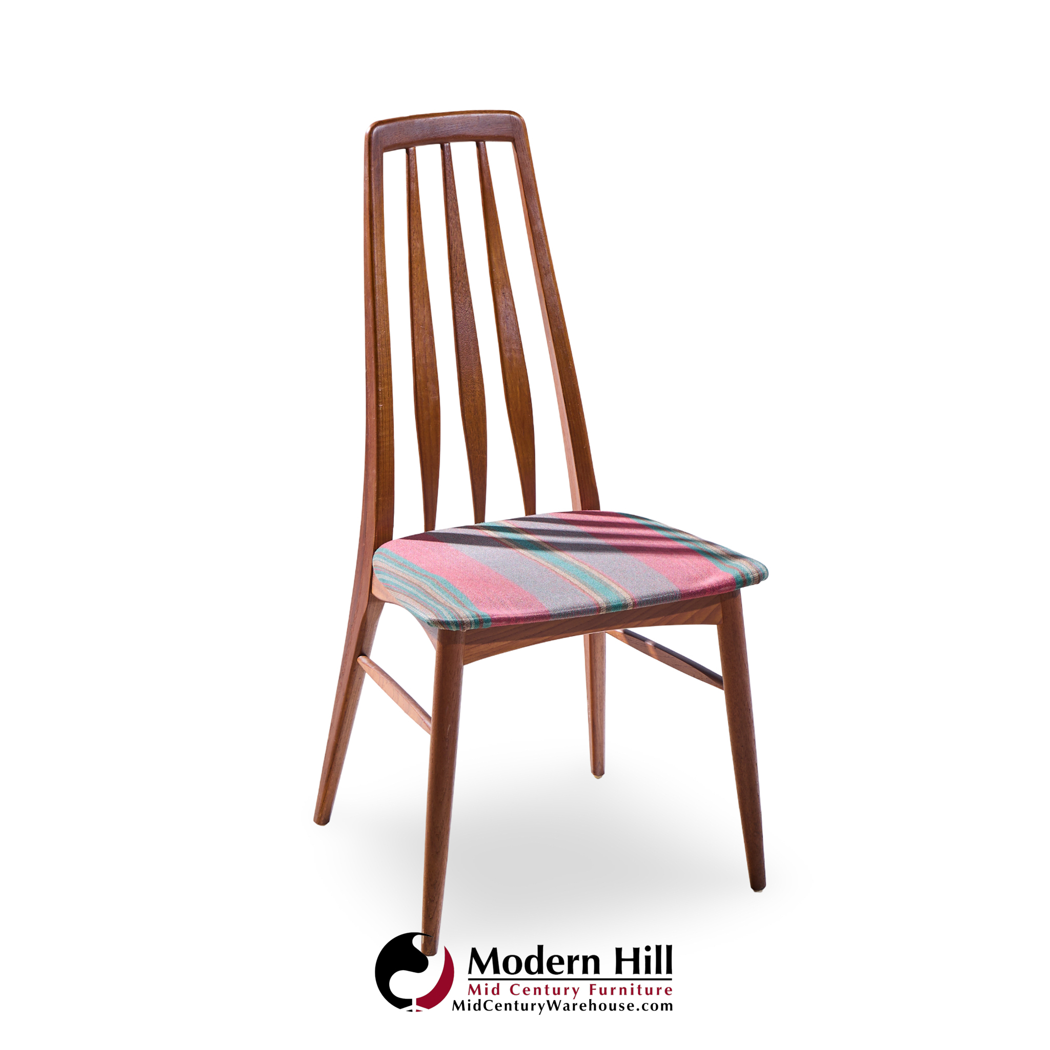 Niels Koefoed Eva Mid Century Danish Teak Dining Chairs – Set of 8