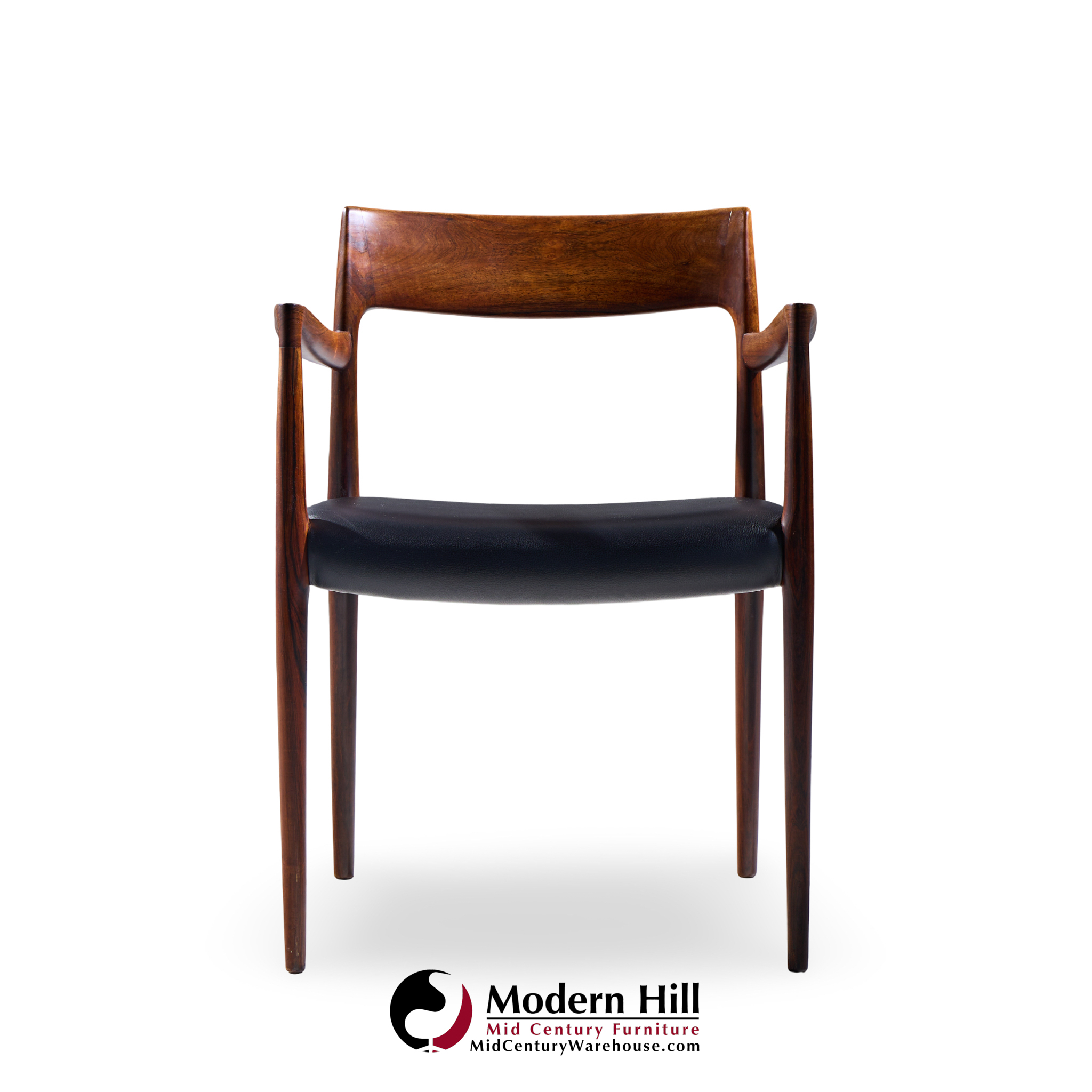Niels Moller Model 57 Mid Century Danish Rosewood Chair