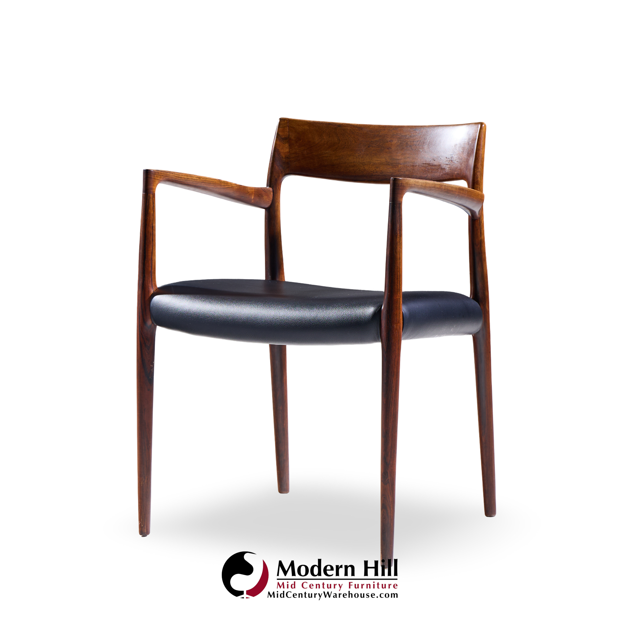 Niels Moller Model 57 Mid Century Danish Rosewood Chair