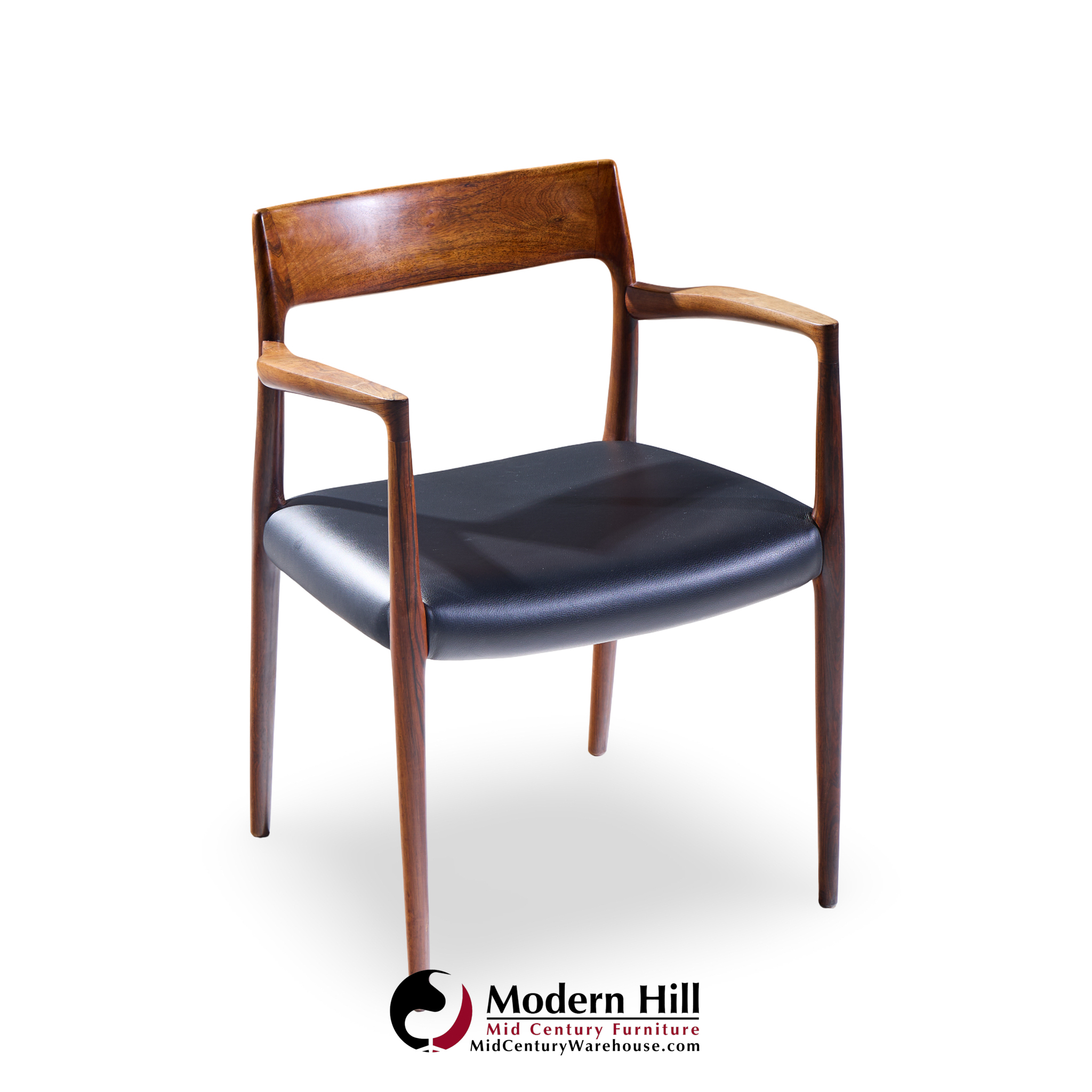Niels Moller Model 57 Mid Century Danish Rosewood Chair