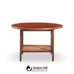 Paul Mccobb for Calvin Mid Century Walnut and Cane Coffee Table