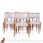 Paul Mccobb for Calvin's Irwin Collection Mid Century Leather Dining Chairs - Set of 8