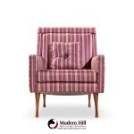 Paul Mccobb for Widdicomb Symmetric Group Mid Century Walnut Lounge Chairs - Pair