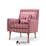 Paul Mccobb for Widdicomb Symmetric Group Mid Century Walnut Lounge Chairs - Pair