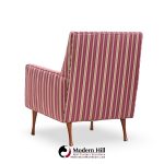 Paul Mccobb for Widdicomb Symmetric Group Mid Century Walnut Lounge Chairs - Pair